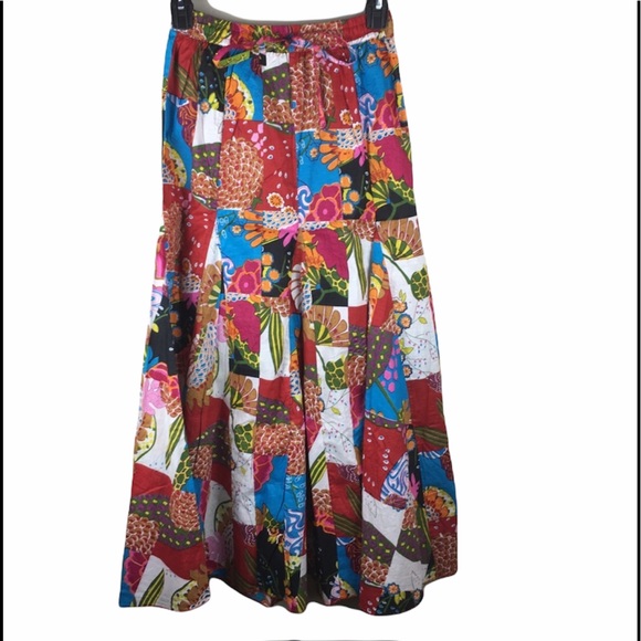 Catalog Classics patchwork gypsy skirt - Picture 1 of 9